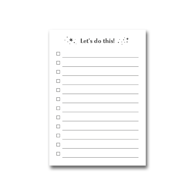 Notizblock "To Do Liste" 